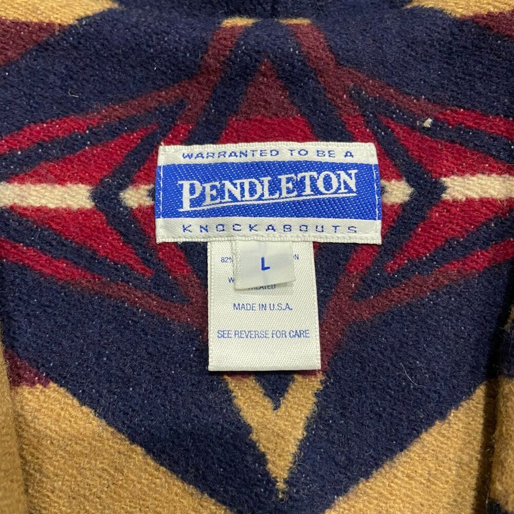 Pendleton Knockabouts Vintage Wool Coat Jacket Aztec Southwestern Women's L - Picture 8 of 11